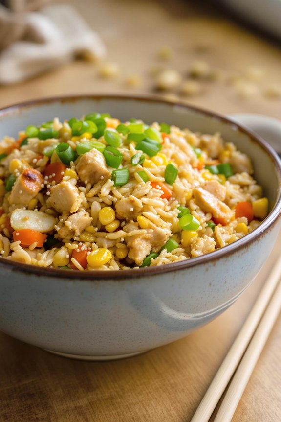 homestyle chicken fried rice