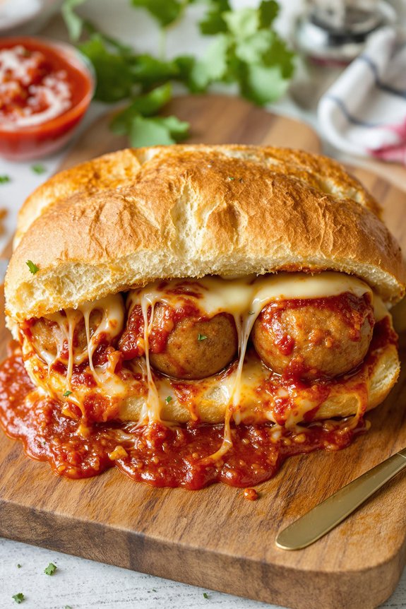 homestyle italian turkey meatball subs
