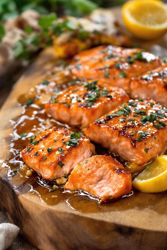 honey ginger grilled salmon recipe