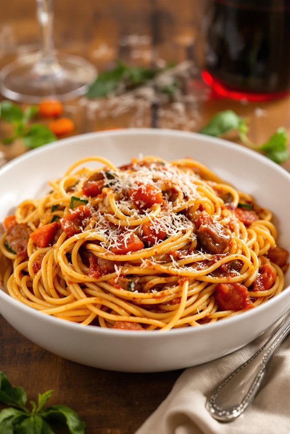 italian bolognese with patience
