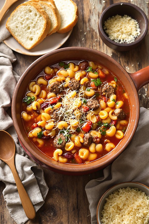 italian sausage minestrone soup