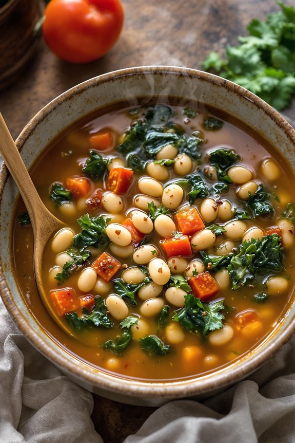 kale and white bean soup