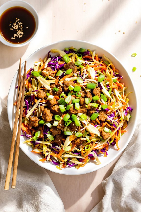 keto deconstructed egg roll