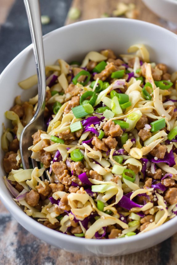 keto deconstructed egg roll