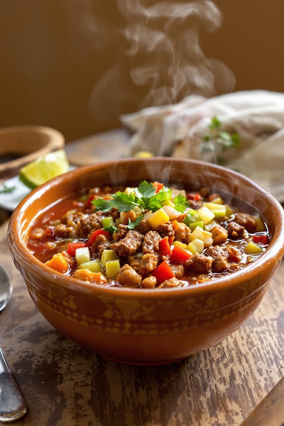 layered flavors in chili