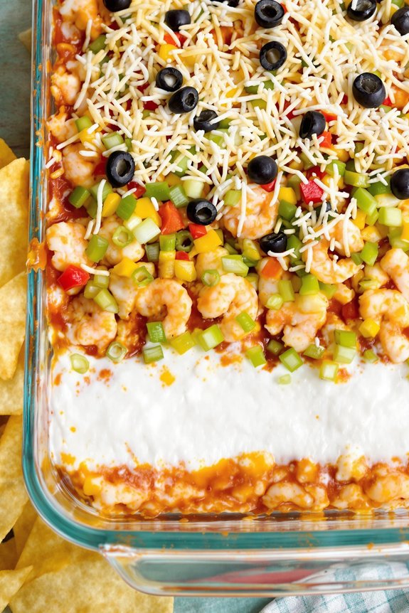 layered shrimp taco dip