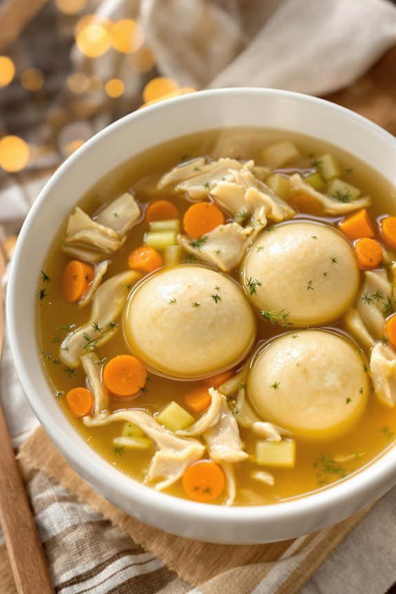 matzo ball soup preparation