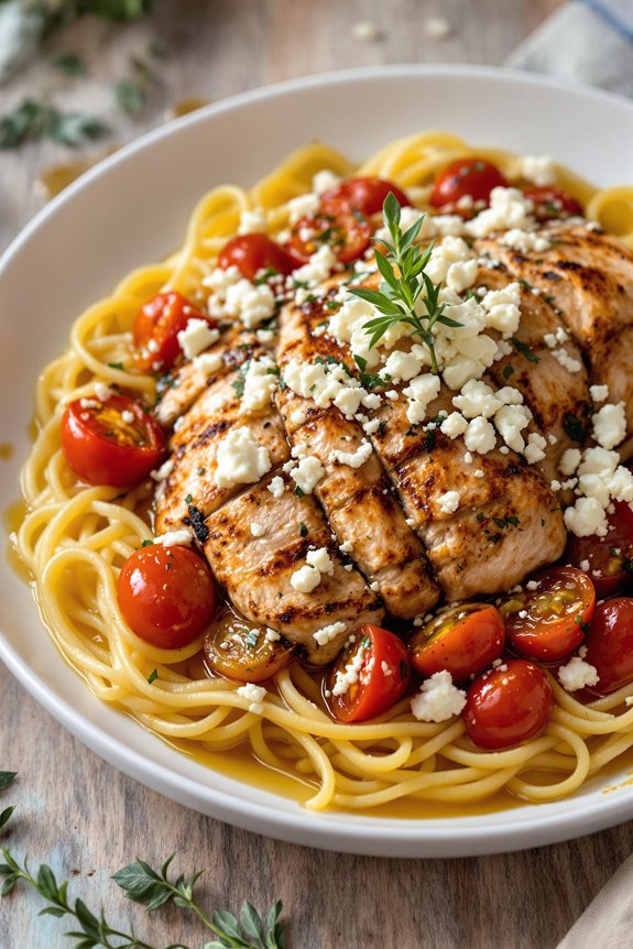 mediterranean chicken with feta