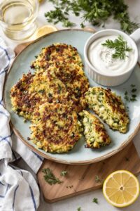 mediterranean zucchini fritters recipe