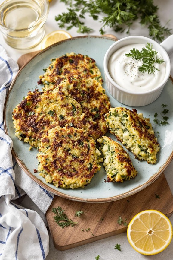 mediterranean zucchini fritters recipe