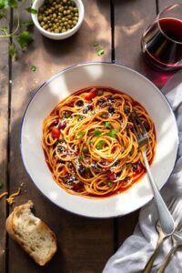 pasta with bold flavors