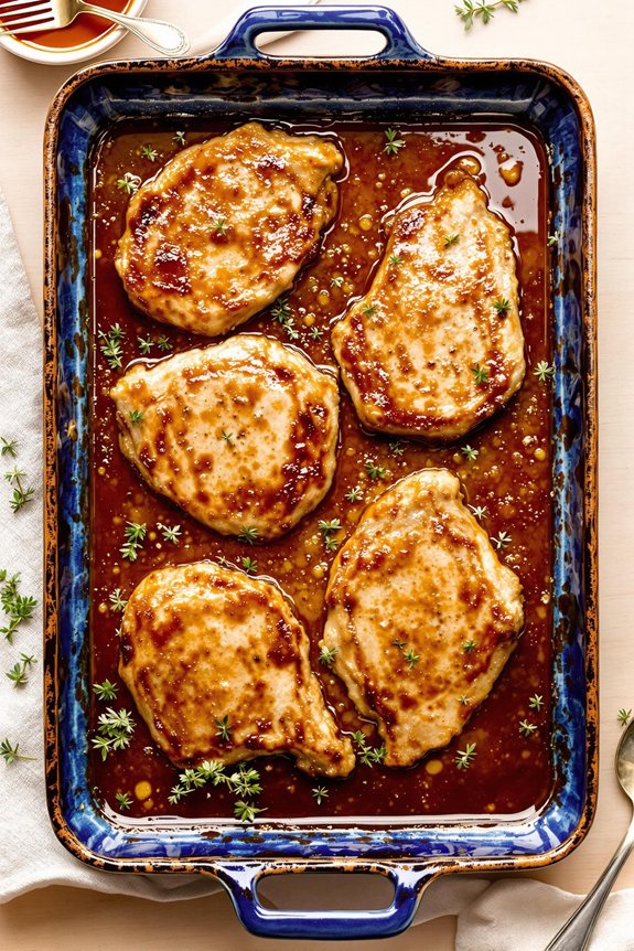 pork chops with savory sauce