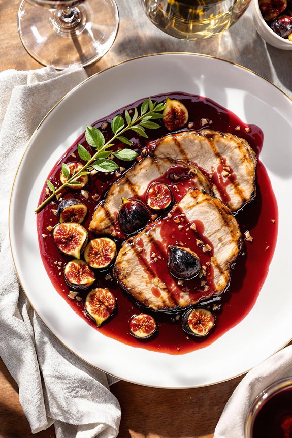 pork tenderloin with fig glaze