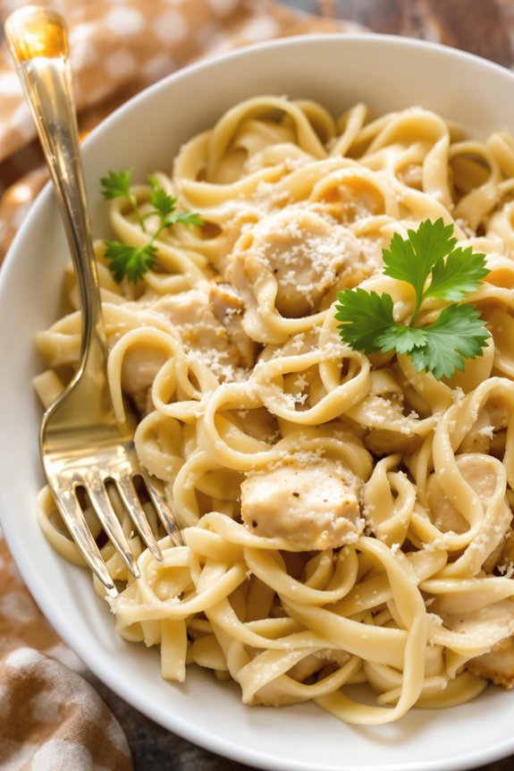 quick and creamy chicken alfredo