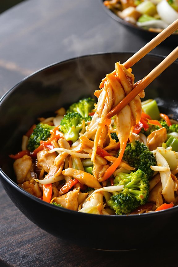 quick asian chicken stir fry