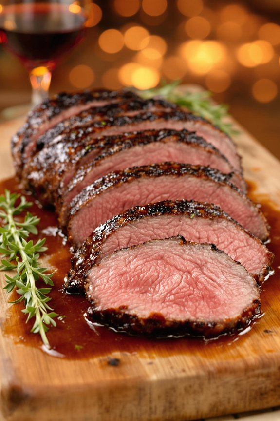 red wine marinated chuck roast