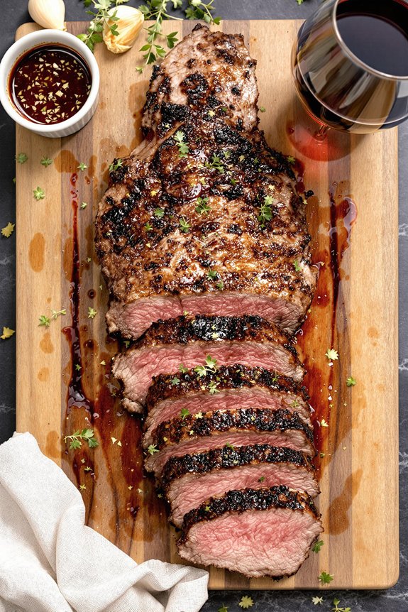 red wine marinated roast