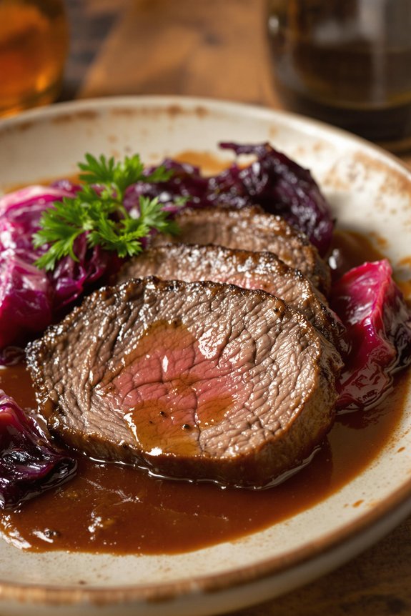 sauerbraten marinate brown simmer serve