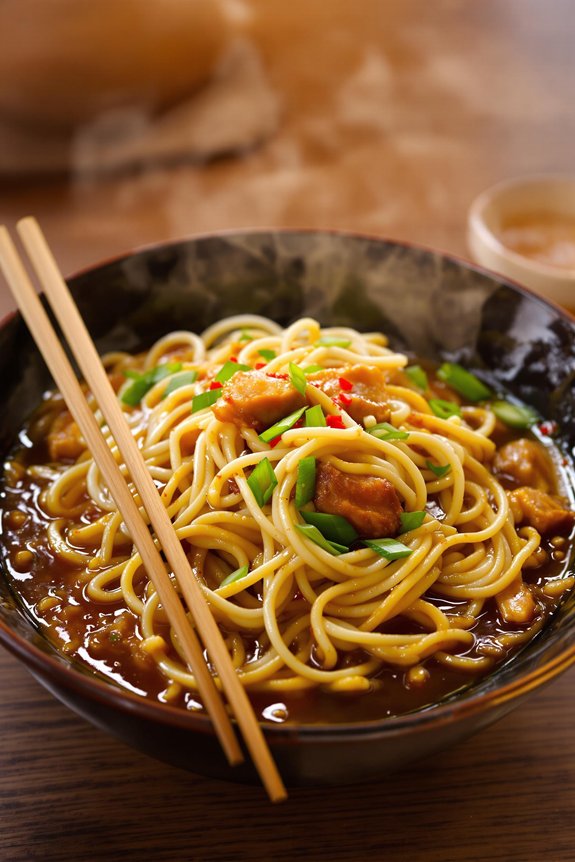 saut chicken prepare noodles