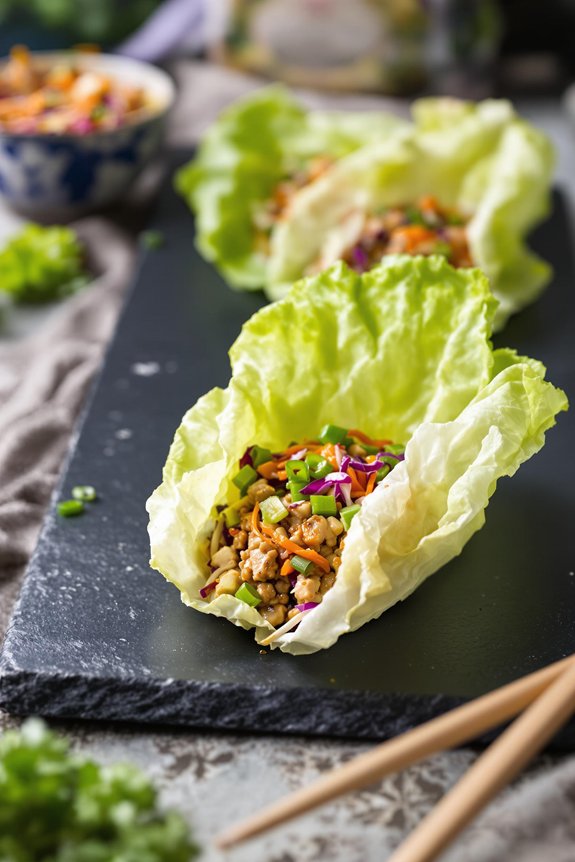 savory asian lettuce wraps