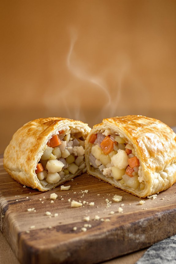 savory chicken pasties recipe