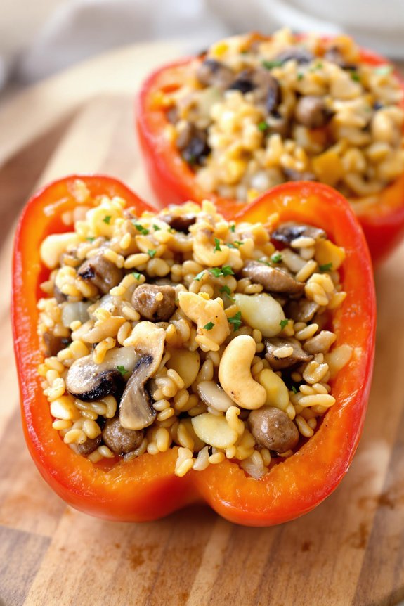 savory sausage stuffed peppers preparation