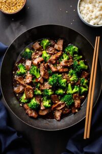 sizzling beef and broccoli