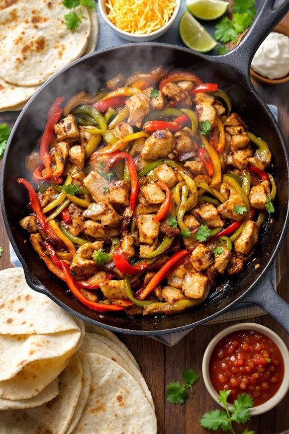 sizzling chicken fajitas recipe