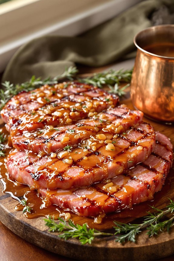 sizzling ham steaks recipe