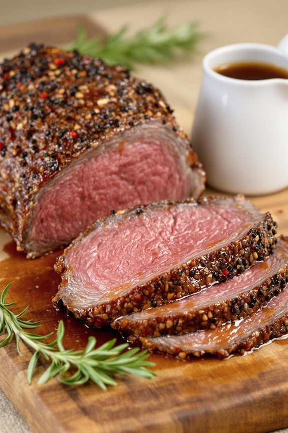 slow cooked flavorful rump roast