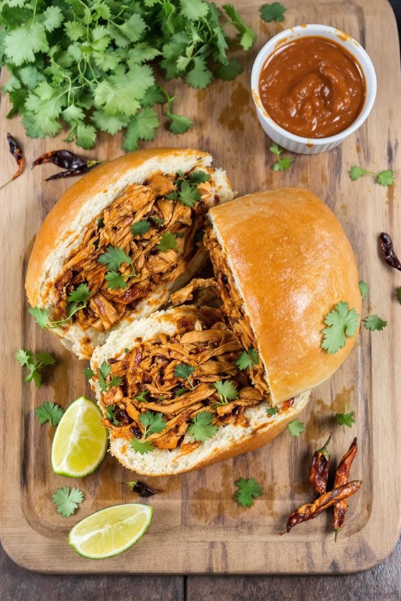 smoky ancho chicken sandwich