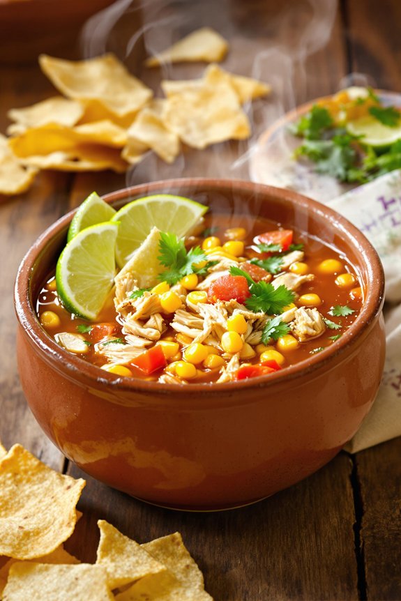 smoky chicken tortilla soup