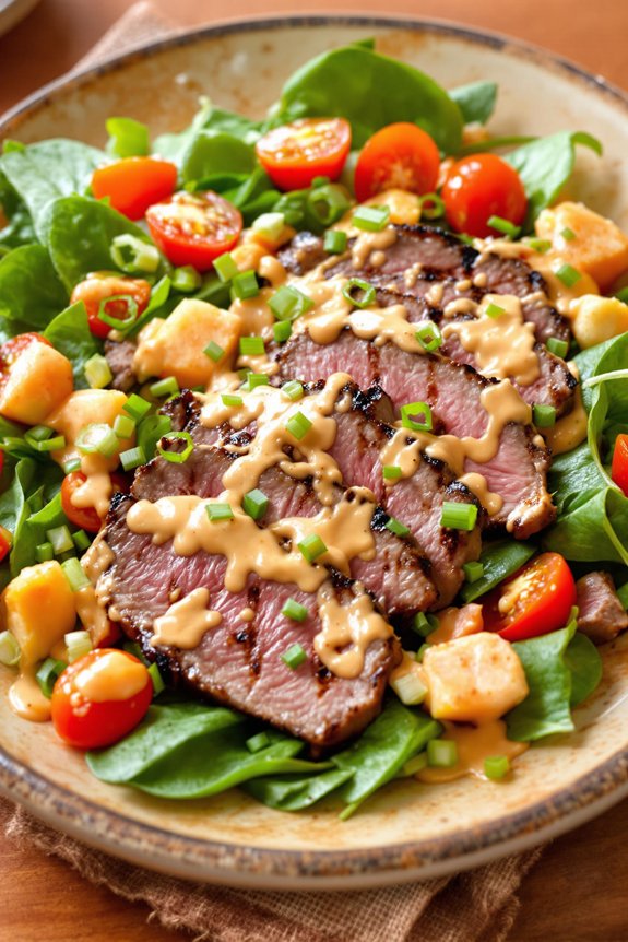 southwest grilled steak salad