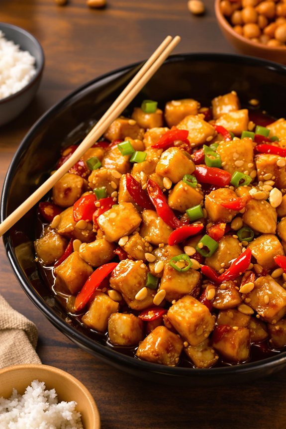 spicy flavorful kung pao chicken
