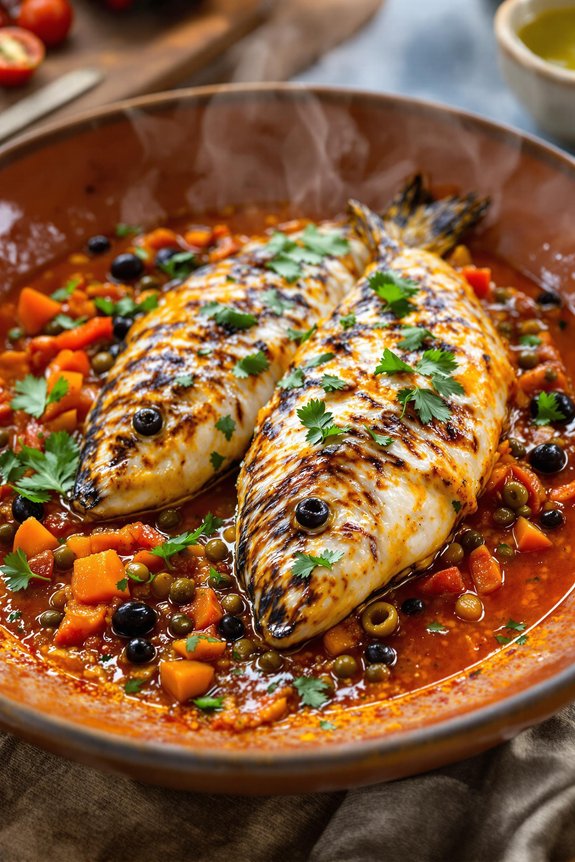 spicy mediterranean sea bass recipe