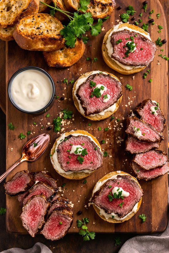 steak bites with horseradish