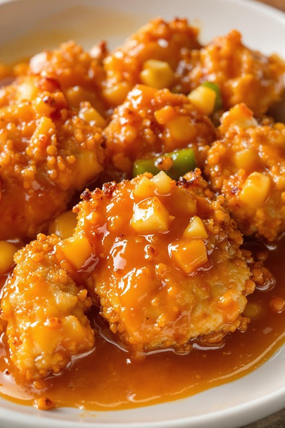 sweet and crispy chicken delight