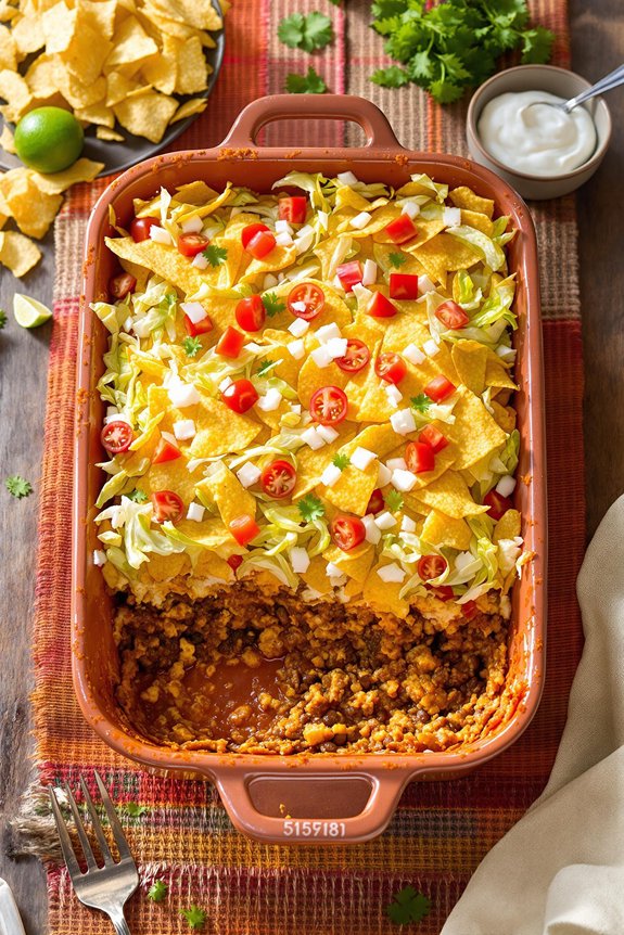 taco casserole recipe instructions
