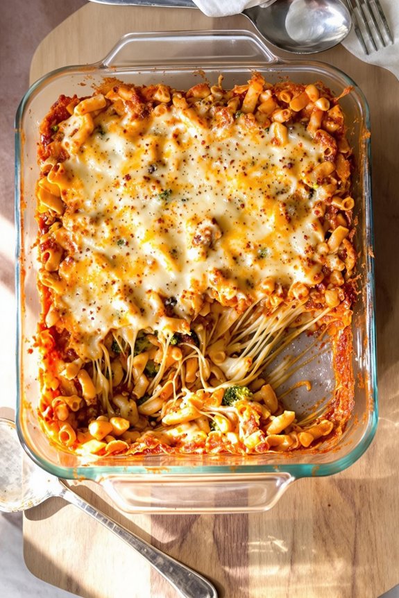 three cheese baked ziti