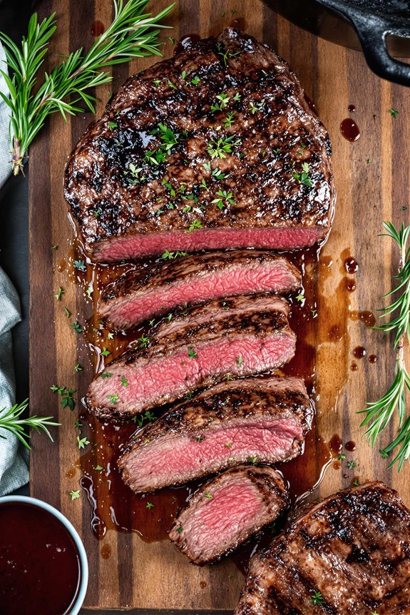 wine marinated steak perfection