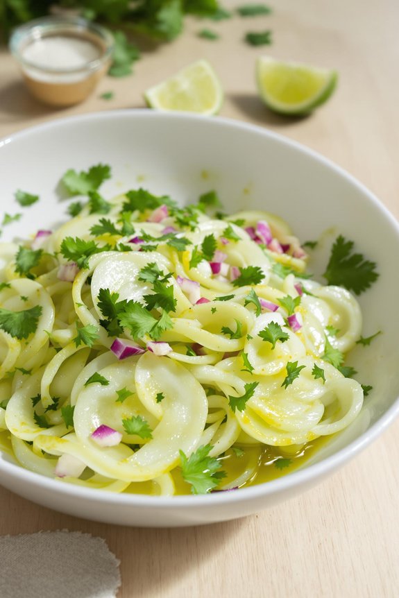 zesty tomatillo salad preparation
